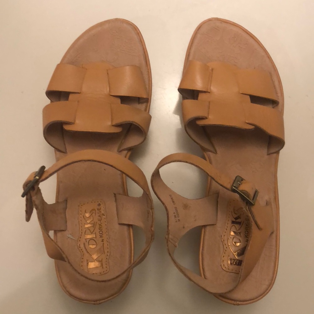 Korke by Kork Ease size 6 platform leather sandal